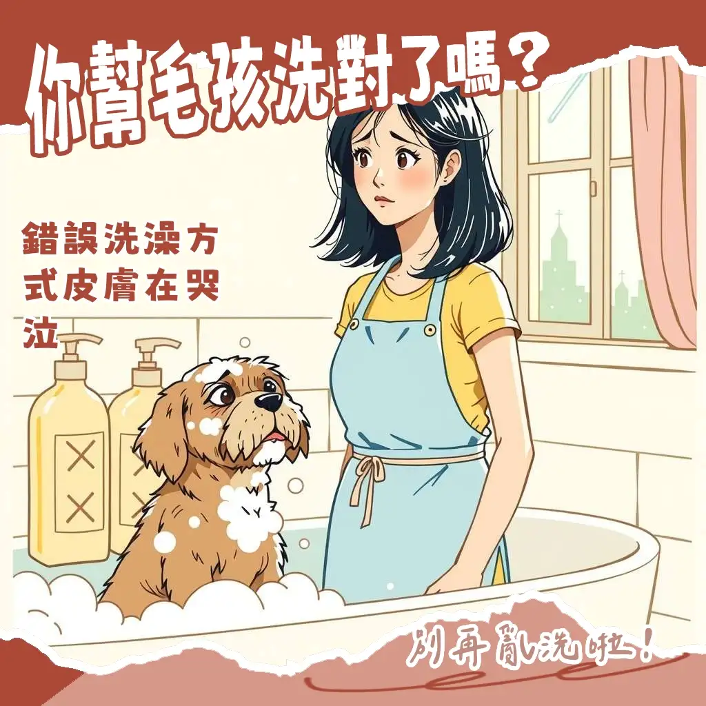 寵物洗澡用什麼？毛孩專用洗毛精、皮膚護理與正確清潔指南。