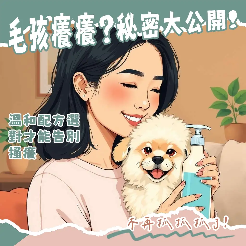 寵物洗澡乳選購指南，涵蓋狗狗貓咪皮膚護理與毛髮清潔，助你挑選低敏天然配方。