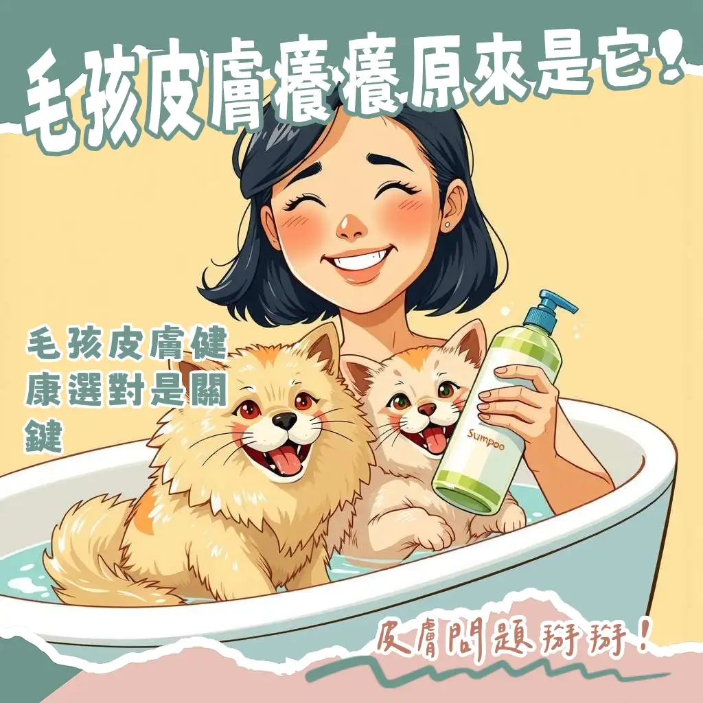 寵物洗澡沐浴乳推薦，為毛孩挑選天然低敏，呵護皮膚健康的洗護用品指南。