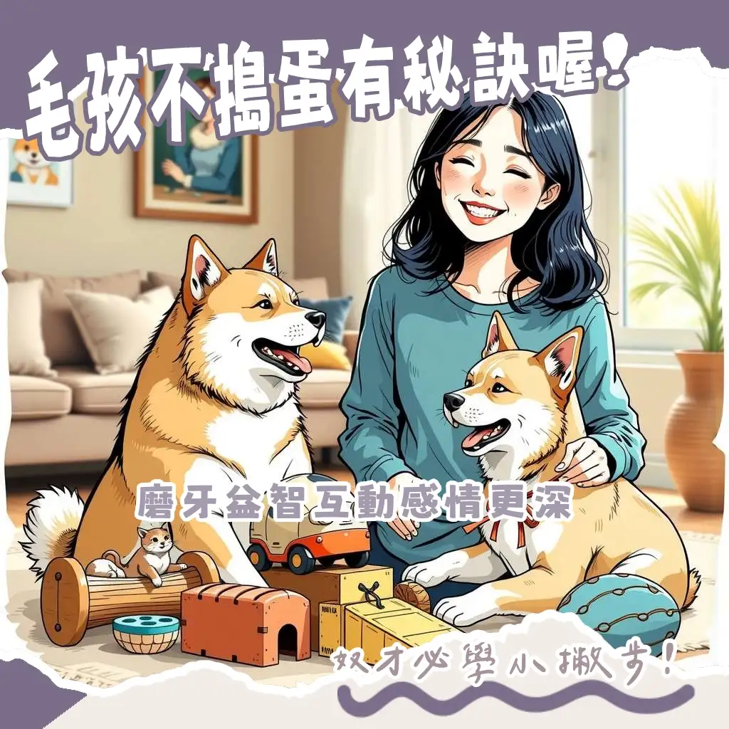 各種寵物狗玩具，包含啃咬、益智、互動、發聲與紓壓類型，幫助飼主聰明挑選寵物狗玩具，維護毛孩身心健康。