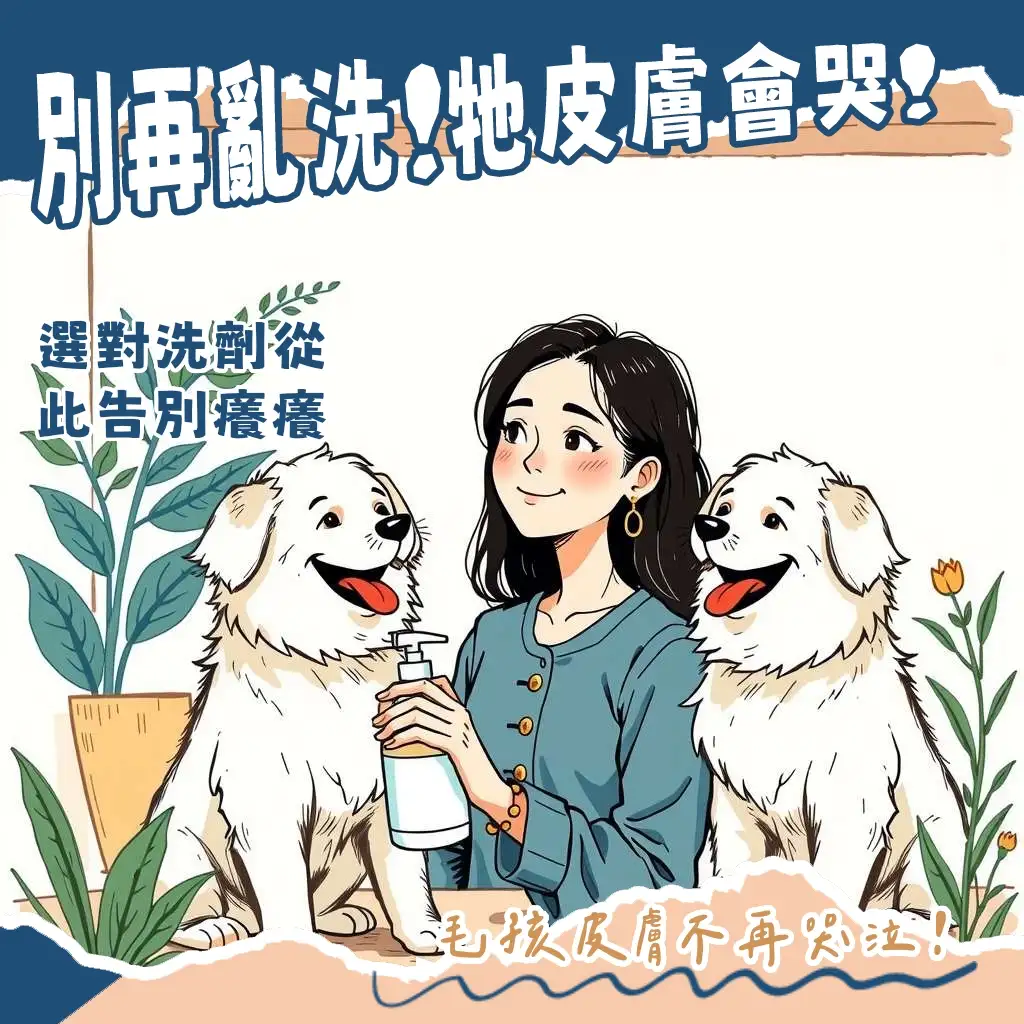 寵物洗劑品牌挑選指南，Emily教你為毛孩選對清潔用品，讓皮膚健康毛髮閃亮，遠離皮膚困擾。