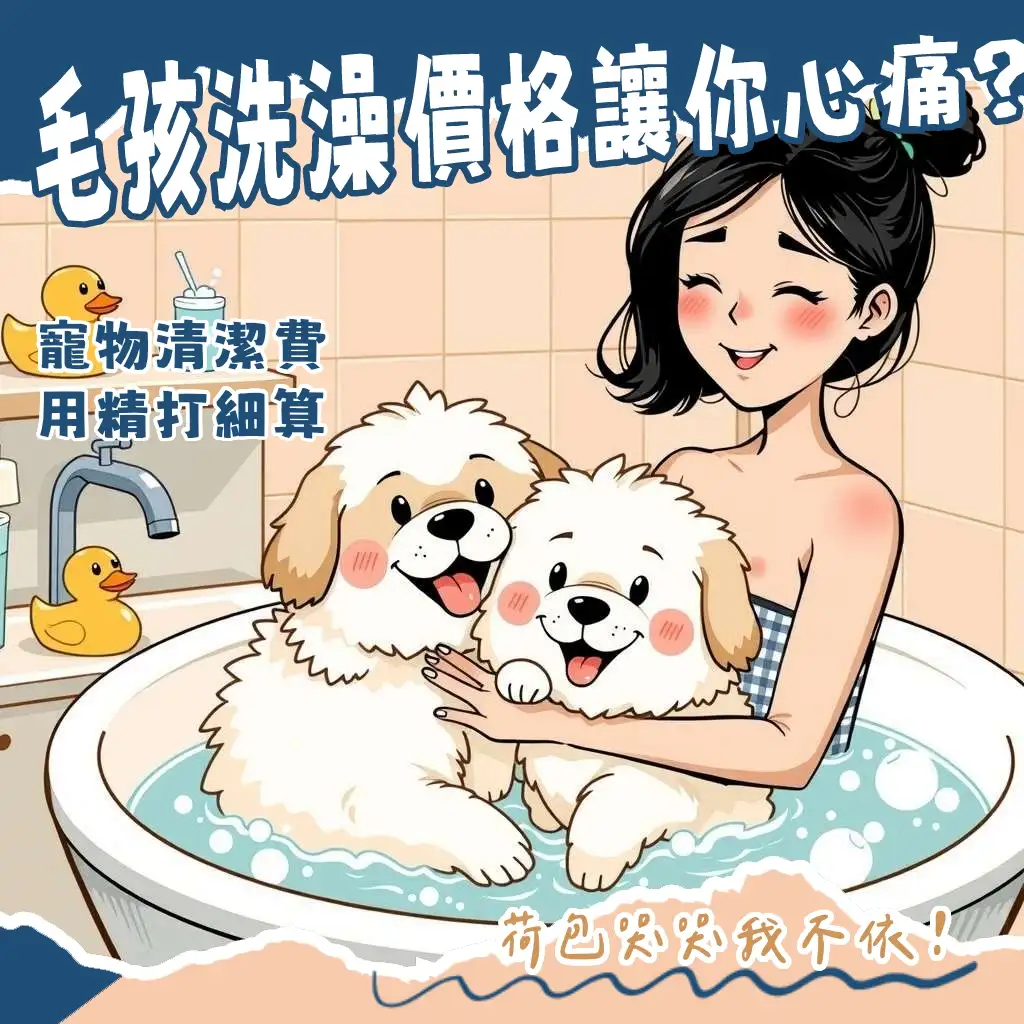 寵物洗澡價位全攻略,從狗狗貓咪體型、毛髮長度到服務項目,完整解析收費考量,輕鬆找到最適合毛孩的洗澡服務。