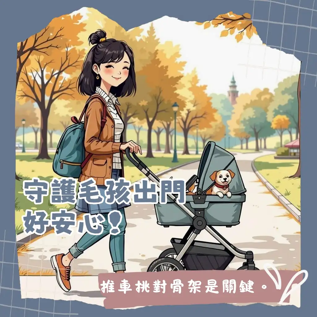 寵物推車架選擇指南：材質、結構與收納便利性全面解析，確保毛孩出遊安全又舒適。