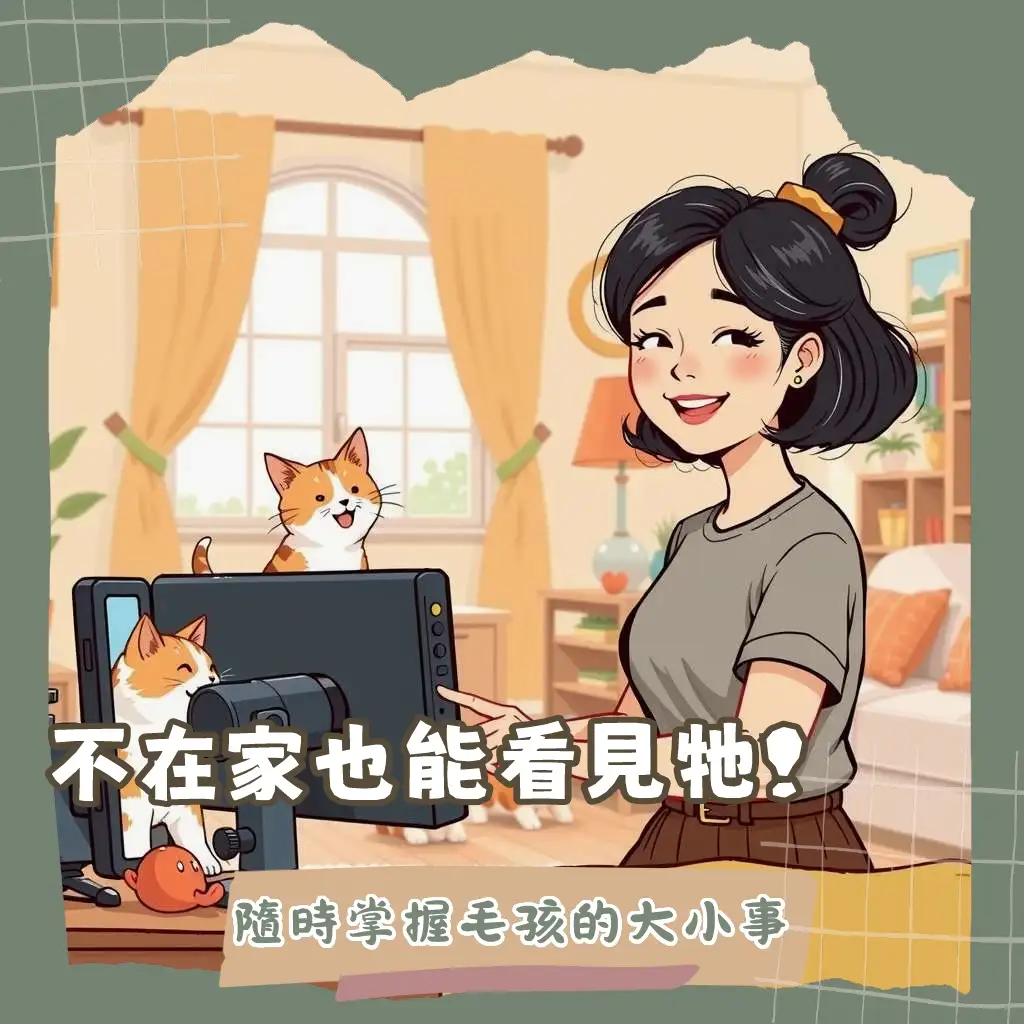 寵物監視器推薦，遠端監控毛孩，智慧攝影機功能，居家安全，自動餵食互動