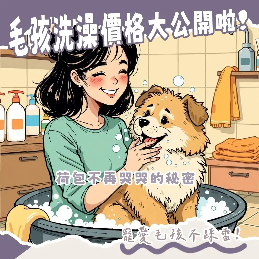 寵物洗澡價錢、狗狗洗澡費用、貓咪洗澡價格、寵物美容收費標準、各類寵物洗澡價目表。