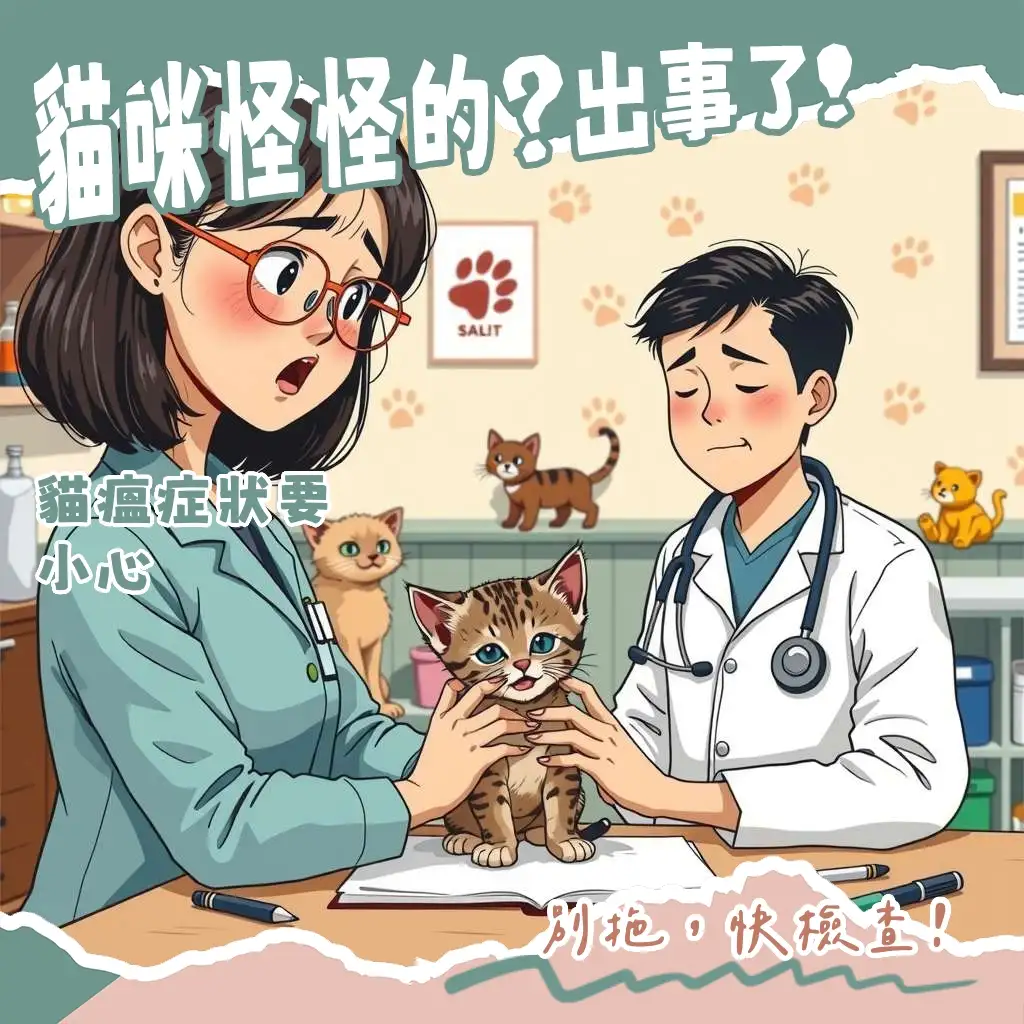貓瘟症狀指南：高燒、嘔吐、腹瀉、精神不濟等初期與典型徵兆，以及居家照護和預防措施。