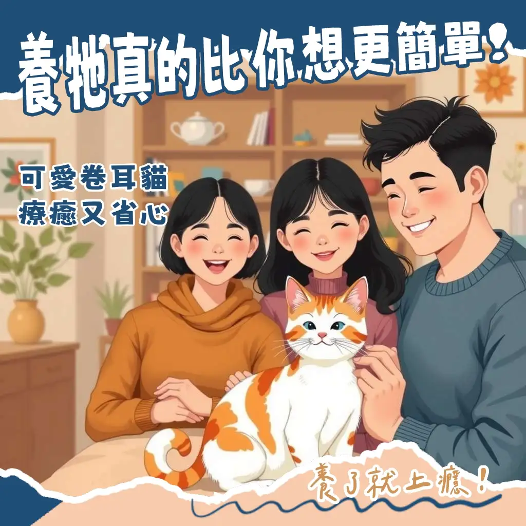 卷耳貓，美國卷耳貓的耳朵特徵與溫和親人性格，以及健康照護指南
