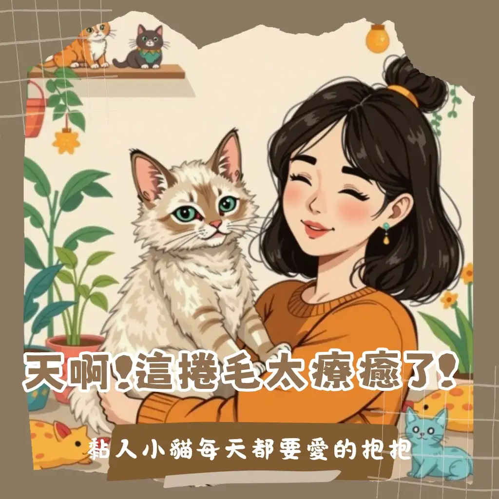 德文捲毛貓的捲毛、大耳朵與親人互動，提供飼養照護與健康指南