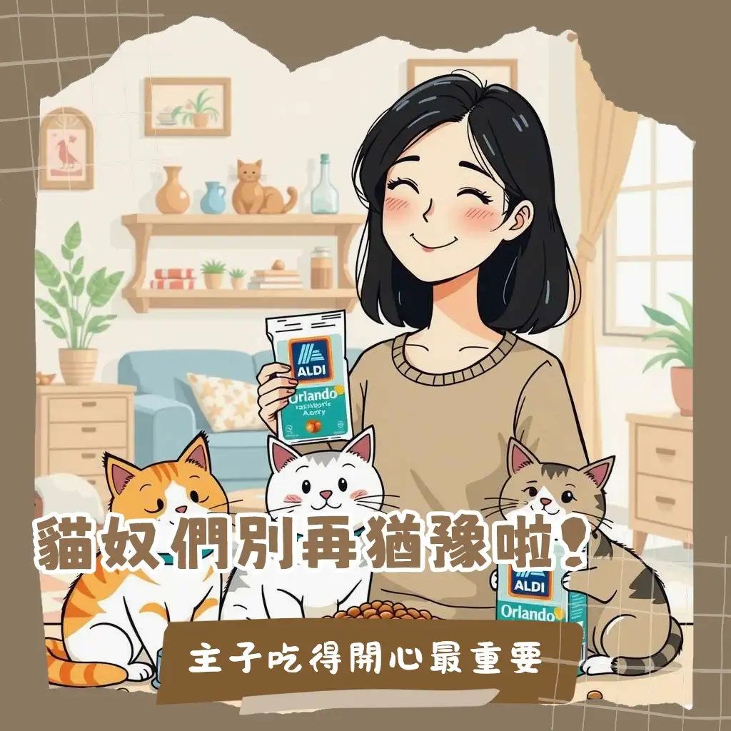 奧蘭多貓飼料評價指南，涵蓋ALDI平價貓糧的成分、優缺點與餵食技巧，讓貓咪健康又快樂。