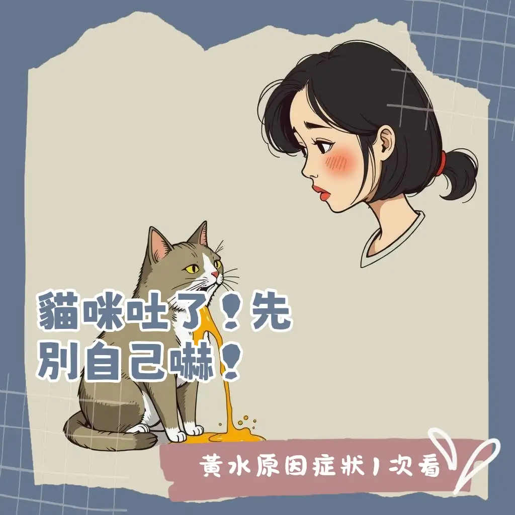 貓吐黃水常見原因、處理方法與就醫時機，確保貓咪腸胃健康