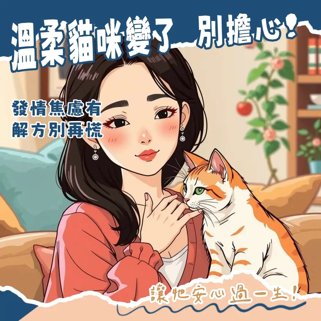 溫柔的母貓依偎在飼主身旁，闡述母貓生理、行為與照護方式的完整指南。