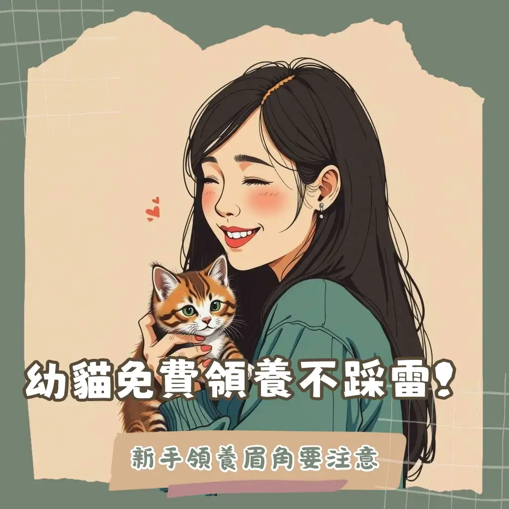免費領養幼貓全指南，包含管道、條件、費用與照護要點。