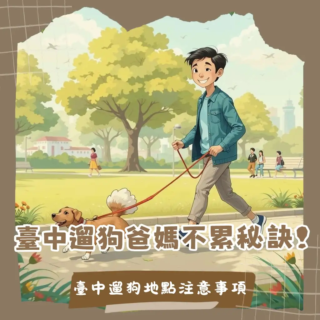 台中遛狗最佳指南：都會公園、寵物專區與友善餐廳，讓毛孩盡情玩樂
