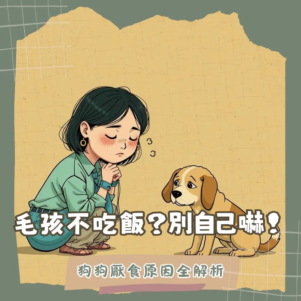 狗狗沒有食慾時，飼主應如何觀察判斷並給予照護，以及何時需要獸醫介入的狗狗健康指南。