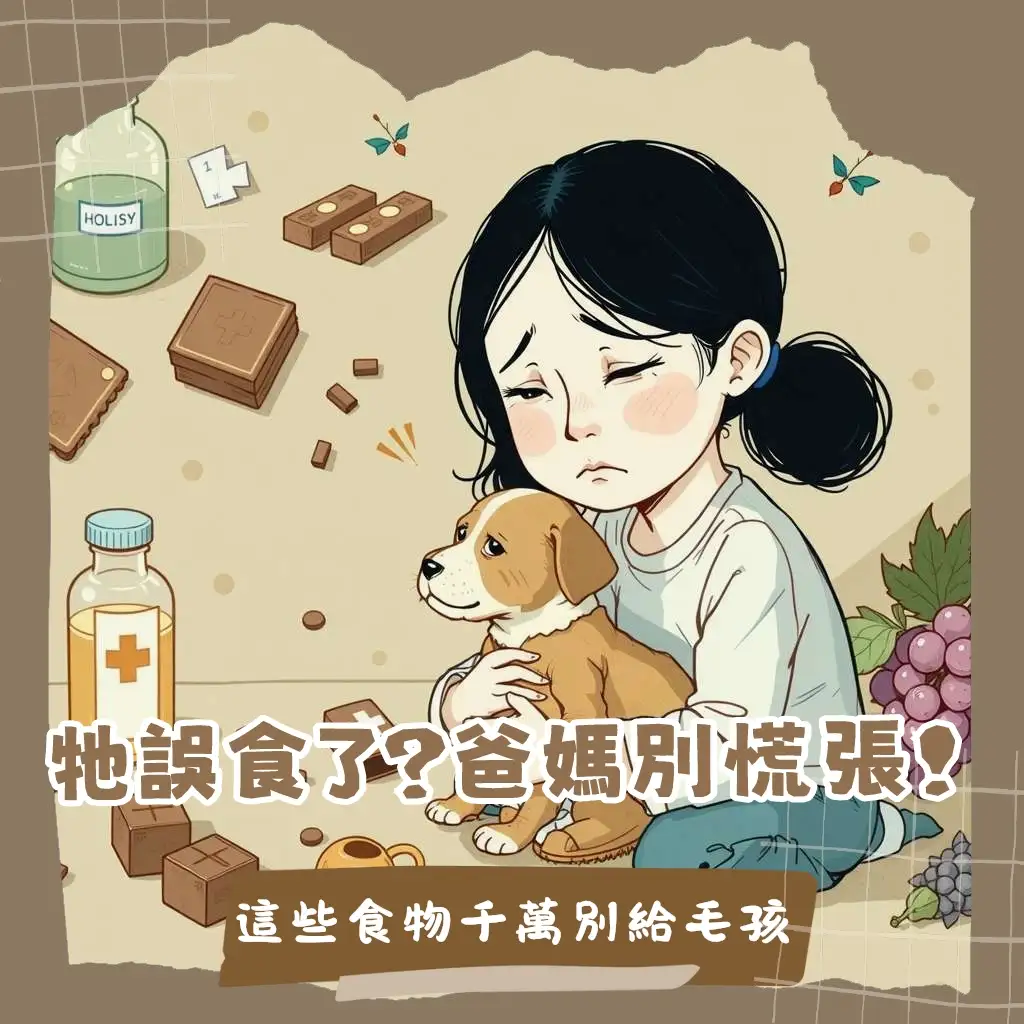 狗狗食物中毒症狀及有毒食物清單，從緊急就醫到預防措施的飼主必讀指南。