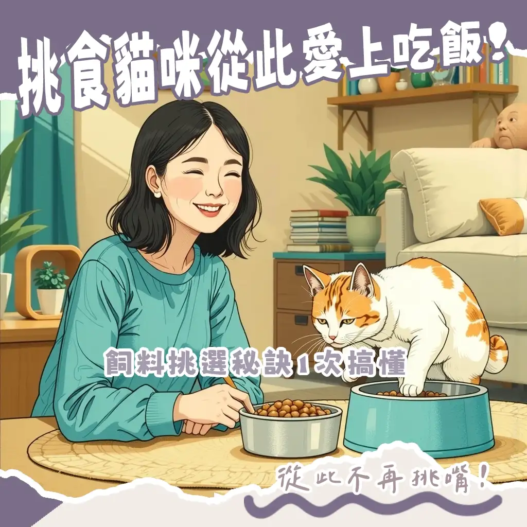 毛孩吃得好，活跳跳！貓飼料挑選秘訣，讓你家貓咪餐餐都滿足
