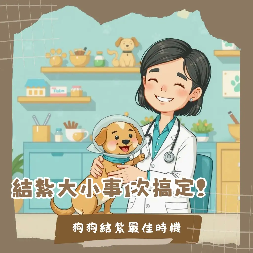 狗狗什麼時候結紮？這篇指南提供詳細時機、健康益處、行為改善、術後照護與迷思破解，是飼主們的最佳參考。