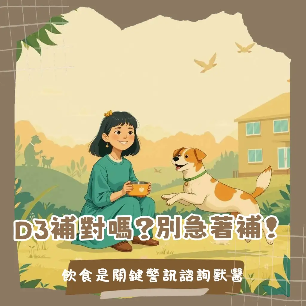 狗狗吃D3維生素，骨骼健康與免疫力關鍵，補充方式、中毒風險與注意事項，飼主必看。