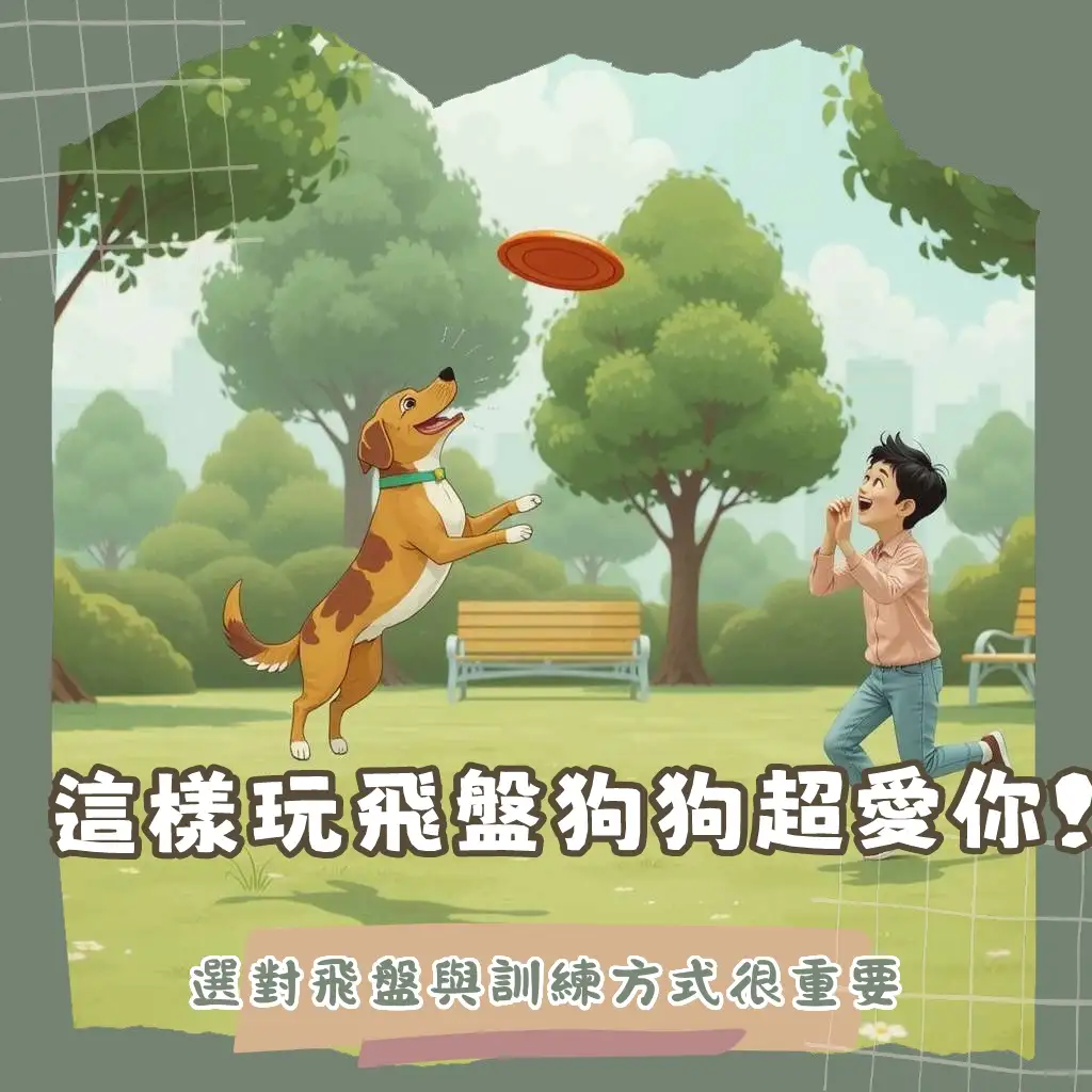 狗狗玩飛盤訓練技巧、安全考量與人狗互動樂趣指南。