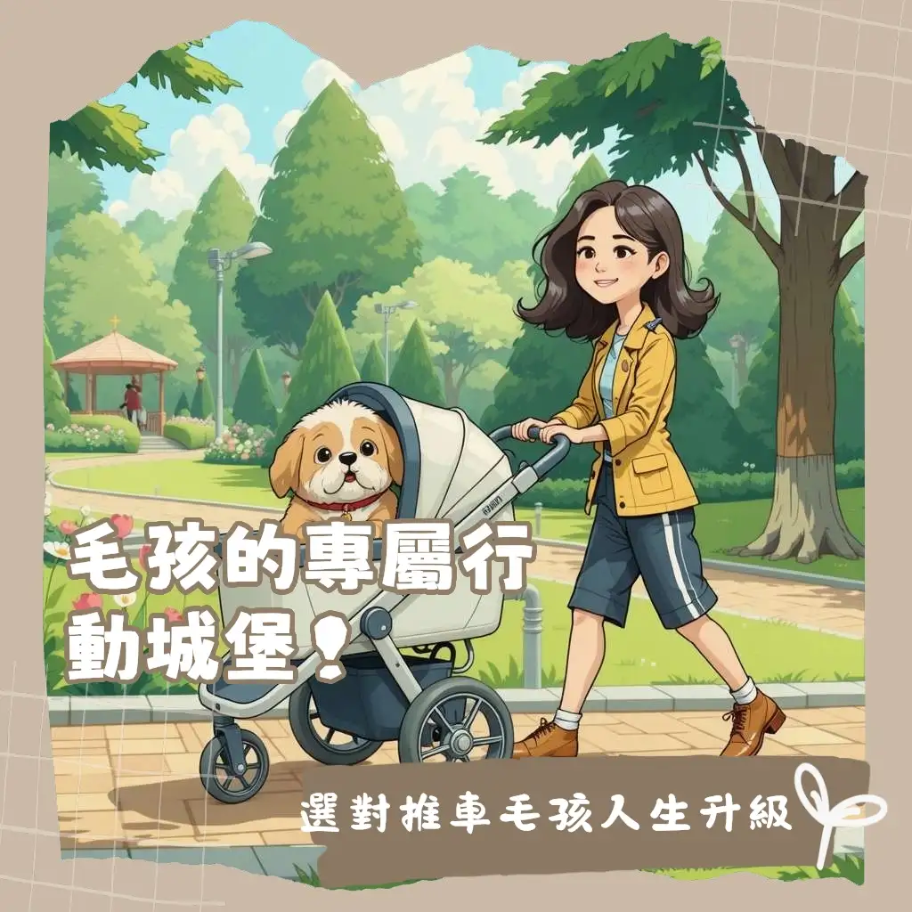 遛狗車選購指南，涵蓋寵物推車優點、適用犬種、選擇考量與使用技巧，讓狗狗安全舒適外出。