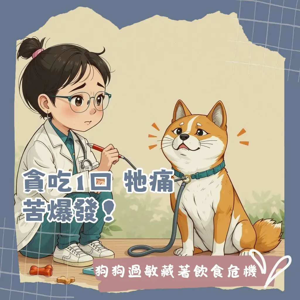 狗狗食物過敏偶爾吃會怎樣？狗狗食物過敏症狀、飲食管理與迷思解析。