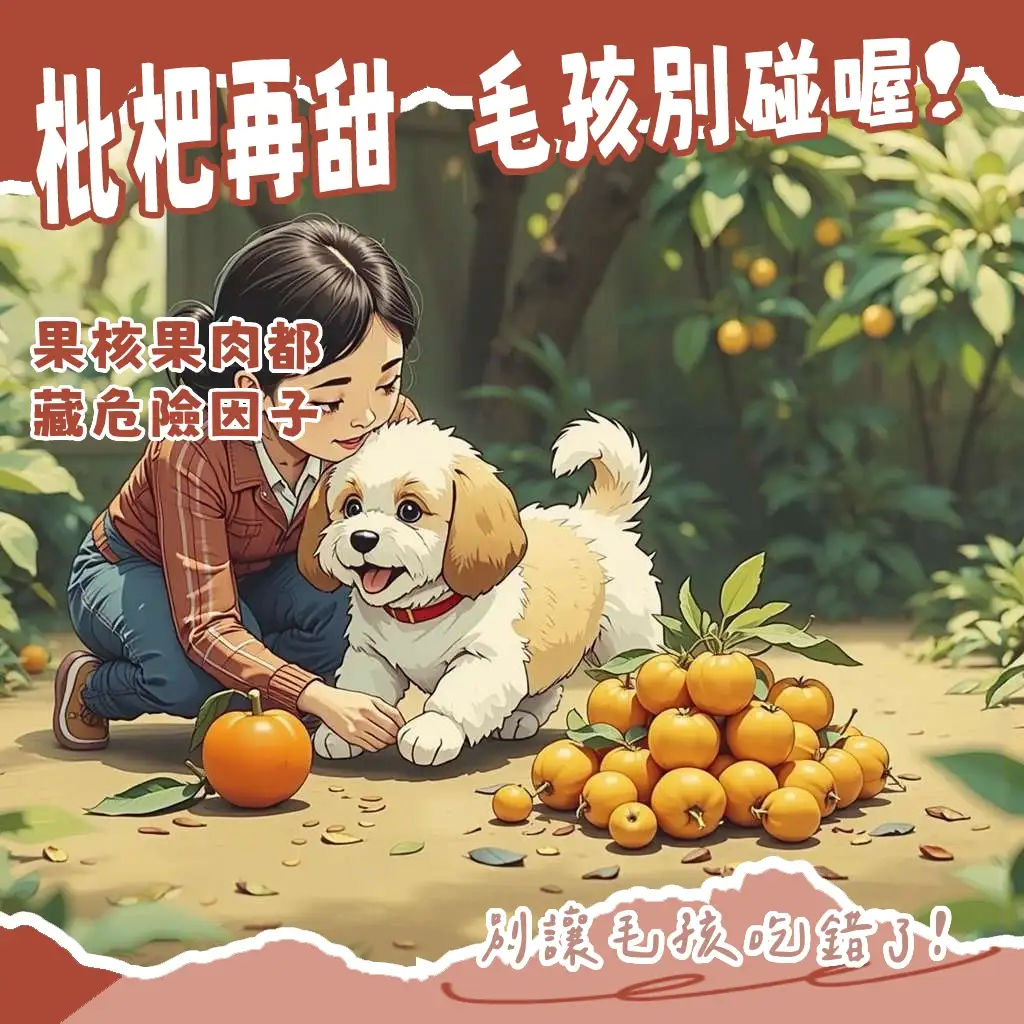 狗狗能吃枇杷嗎?探討枇杷對狗狗的潛在毒性、氰化物風險與飲食禁忌。