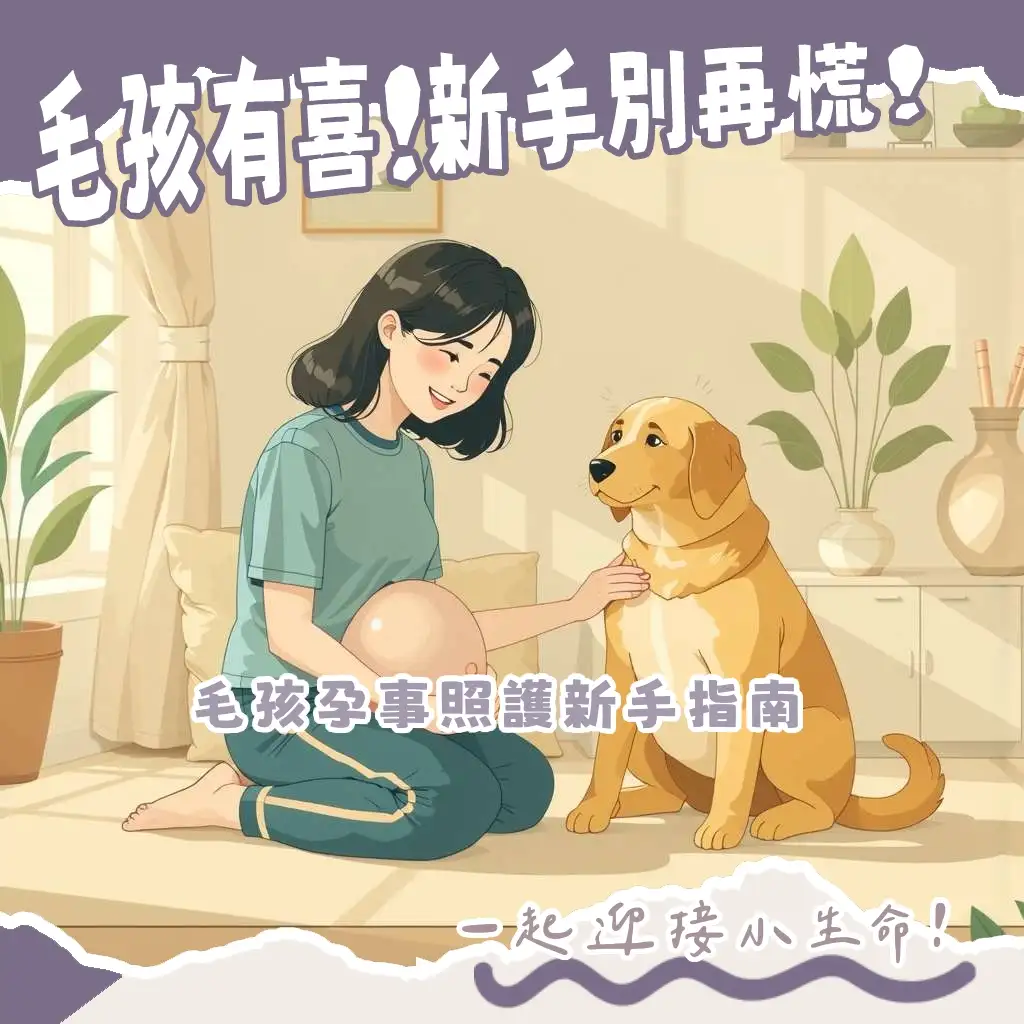 狗狗懷孕期與照護指南，包含懷孕徵兆、產檢、飲食與生產準備。