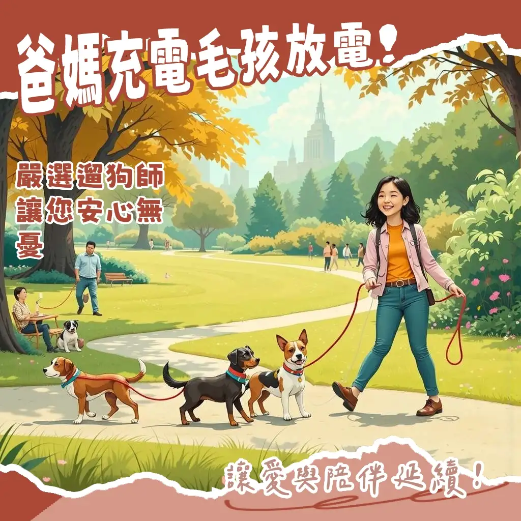 代客遛狗服務全面解析，包含服務內容、費用、挑選指南與注意事項，確保毛孩運動量充足與戶外活動品質。